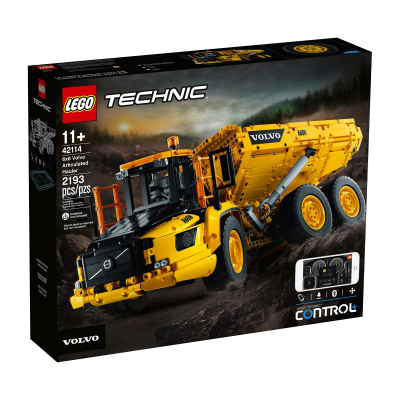 Блочный конструктор LEGO Technic Cамосвал 6x6 Volvo (42114) на дистанционном управлении