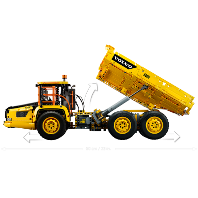 Блочный конструктор LEGO Technic Cамосвал 6x6 Volvo (42114) на дистанционном управлении