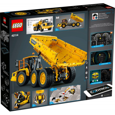 Блочный конструктор LEGO Technic Cамосвал 6x6 Volvo (42114) на дистанционном управлении