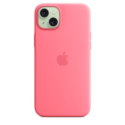Чохол iPhone 15 Plus Silicone Case with MagSafe - Pink (MWNE3)