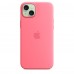 Чохол iPhone 15 Plus Silicone Case with MagSafe - Pink (MWNE3)
