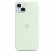 Чохол iPhone 15 Plus Silicone Case with MagSafe - Soft Mint (MWNG3)