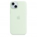 Чехол iPhone 15 Plus Silicone Case with MagSafe - Soft Mint (MWNG3)