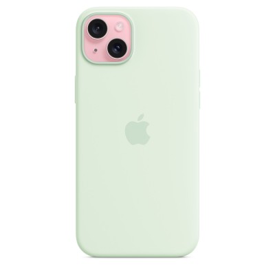 Чехол iPhone 15 Plus Silicone Case with MagSafe - Soft Mint (MWNG3)