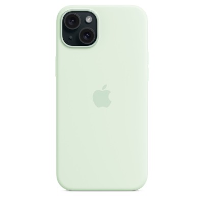 Чехол iPhone 15 Plus Silicone Case with MagSafe - Soft Mint (MWNG3)