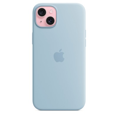 Чехол iPhone 15 Plus Silicone Case with MagSafe - Light Blue (MWNH3)