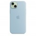 Чехол iPhone 15 Plus Silicone Case with MagSafe - Light Blue (MWNH3)