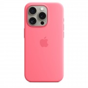 Чехол iPhone 15 Pro Max Silicone Case with MagSafe - Pink (MWNJ3, MWNN3)