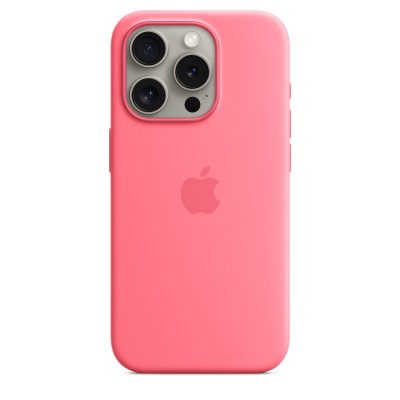 Чехол iPhone 15 Pro Max Silicone Case with MagSafe - Pink (MWNJ3, MWNN3)