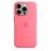 Чехол iPhone 15 Pro Max Silicone Case with MagSafe - Pink (MWNJ3, MWNN3)