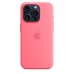 Чехол iPhone 15 Pro Max Silicone Case with MagSafe - Pink (MWNJ3, MWNN3)