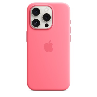 Чехол iPhone 15 Pro Max Silicone Case with MagSafe - Pink (MWNJ3, MWNN3)