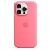 Чехол iPhone 15 Pro Max Silicone Case with MagSafe - Pink (MWNJ3, MWNN3)
