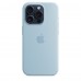 Чехол iPhone 15 Pro Max Silicone Case with MagSafe - Light Blue (MWNM3, MWNR3)