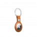 Apple AirTag Leather Key Ring Golden Brown (MMFA3)