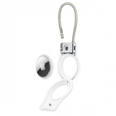 Belkin Secure Holder Wire Cable for AirTag - White (HPTX2)