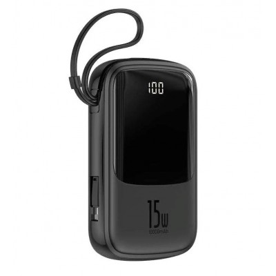 Зовнішній акумулятор Baseus Qpow 10000 mAh Black (PPQD-B01)