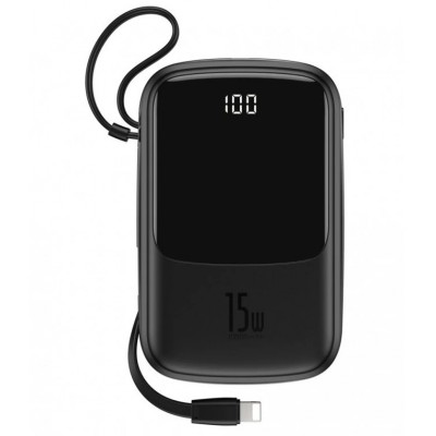 Зовнішній акумулятор Baseus Qpow 10000 mAh Black (PPQD-B01)