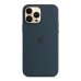 Apple iPhone 13 Pro Max Silicone Case with MagSafe - Abyss Blue (MM2T3)