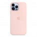 Apple iPhone 13 Pro Max Silicone Case with MagSafe - Chalk Pink (MM2R3)