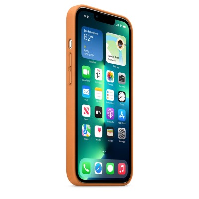 Apple iPhone 13 Pro Leather Case with MagSafe - Golden Brown (MM193)