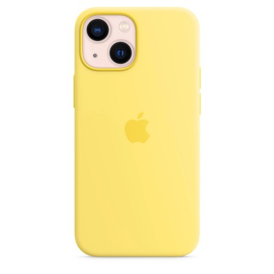 Apple iPhone 13 mini Silicone Case with MagSafe - Lemon Zest (MN5X3)