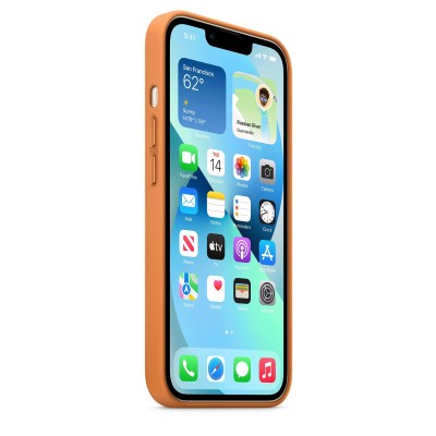 Apple iPhone 13 Leather Case with MagSafe - Golden Brown (MM103)