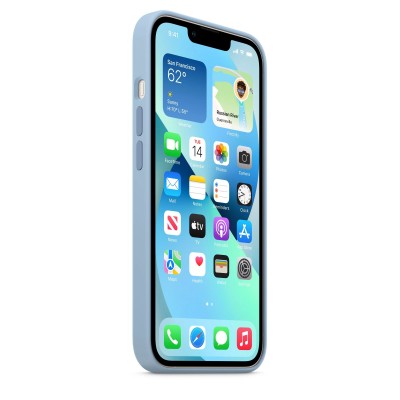 Apple iPhone 13 Silicone Case з MagSafe - Blue Fog (MN613)