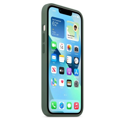 Apple iPhone 13 Silicone Case with MagSafe - Eucalyptus (MN633)
