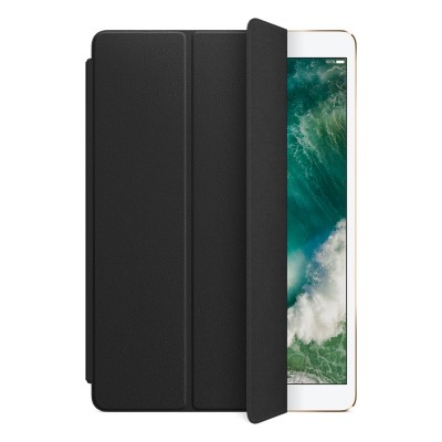 Apple Leather Smart Cover for iPad 7 10.2"/Air 3/Pro 10.5" - Black (MPUD2)