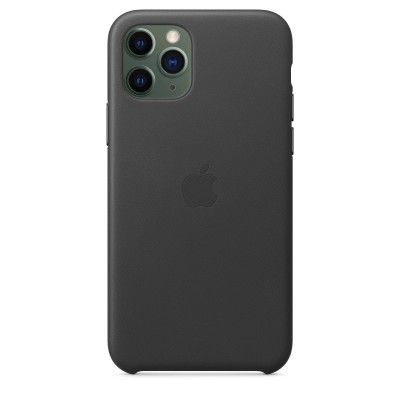 Apple iPhone 11 Pro Leather Case - Black (MWYE2)