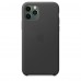 Apple iPhone 11 Pro Max Leather Case - Black (MX0E2)