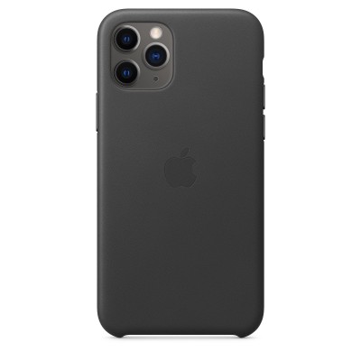 Apple iPhone 11 Pro Max Leather Case - Black (MX0E2)