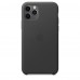 Apple iPhone 11 Pro Max Leather Case - Black (MX0E2)