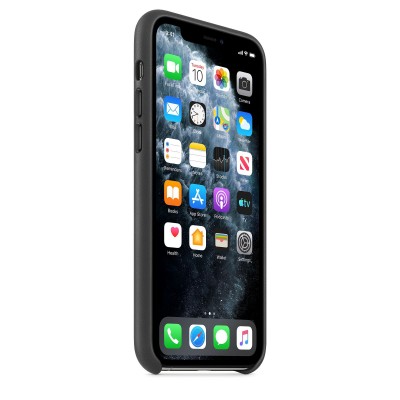 Apple iPhone 11 Pro Max Leather Case - Black (MX0E2)