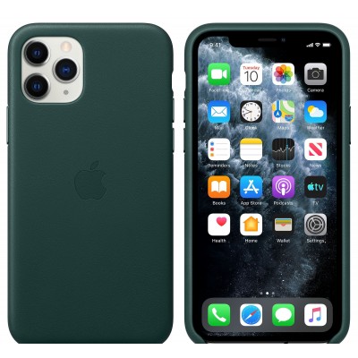 Apple iPhone 11 Pro Max Leather Case - Forest Green (MX0C2)