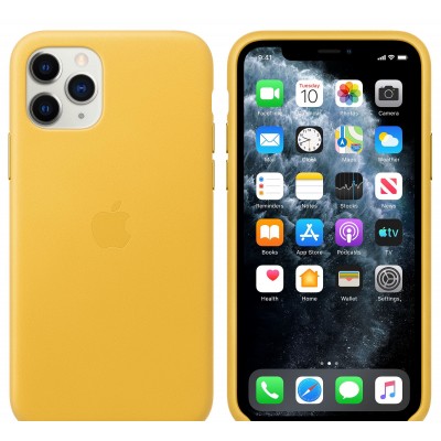 Apple iPhone 11 Pro Leather Case - Meyer Lemon (MWYA2)