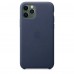 Apple iPhone 11 Pro Max Leather Case - Midnight Blue (MX0G2)