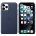 Apple iPhone 11 Pro Leather Case - Midnight Blue (MWYG2)
