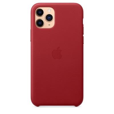 Apple iPhone 11 Pro Max Leather Case - PRODUCT RED (MX0F2)