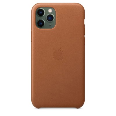 Apple iPhone 11 Pro Max Leather Case - Saddle Brown (MX0D2)