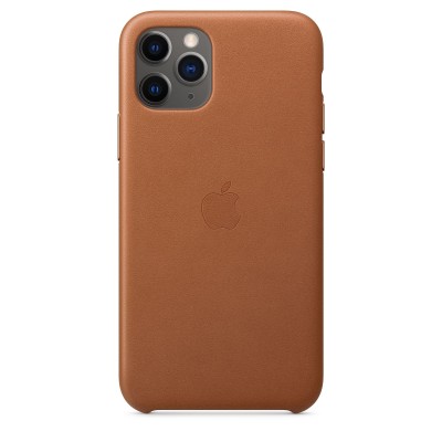 Apple iPhone 11 Pro Max Leather Case - Saddle Brown (MX0D2)