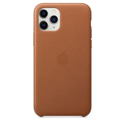 Apple iPhone 11 Pro Max Leather Case - Saddle Brown (MX0D2)