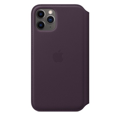 Apple iPhone 11 Pro Max Leather Folio - Aubergine (MX092)