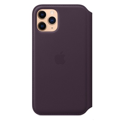 Apple iPhone 11 Pro Max Leather Folio - Aubergine (MX092)