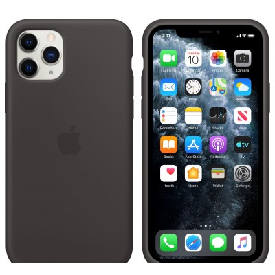 Apple iPhone 11 Pro Max Silicone Case - Black (MX002)