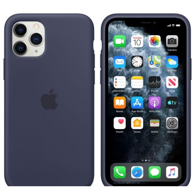 Apple iPhone 11 Pro Max Silicone Case - Midnight Blue (MWYW2)