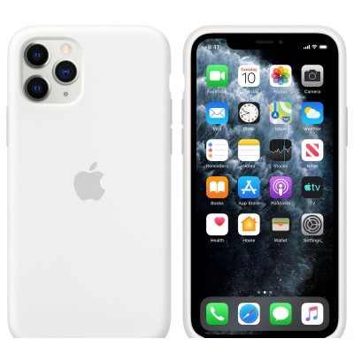 Apple iPhone 11 Pro Silicone Case - White (MWYL2)