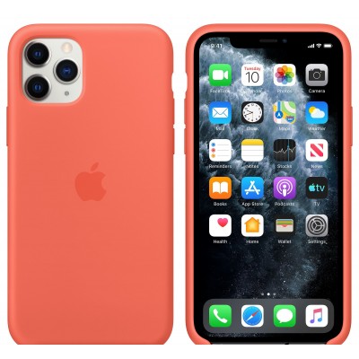 Apple iPhone 11 Pro Silicone Case - Clementine/Orange (MWYQ2)