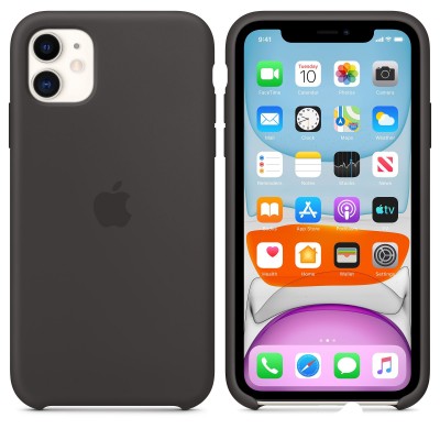 Apple iPhone 11 Silicone Case - Black (MWVU2)